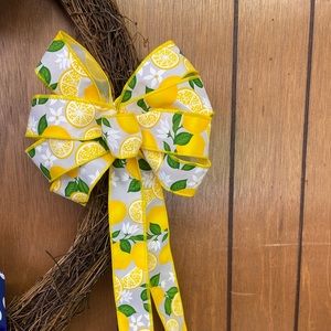 Lemons and love bow for wreaths and decorating